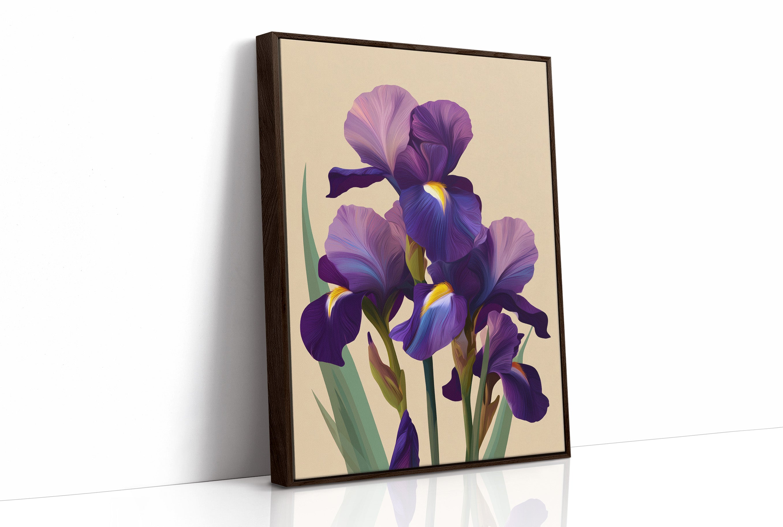 Three Irises Before Dusk
