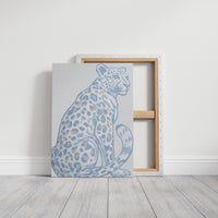 Azure Leopard In Desert Calm