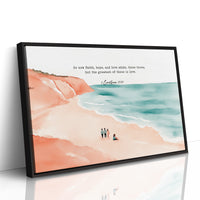Faith Hope and Love on the Shore
