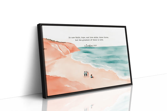 Faith Hope and Love on the Shore
