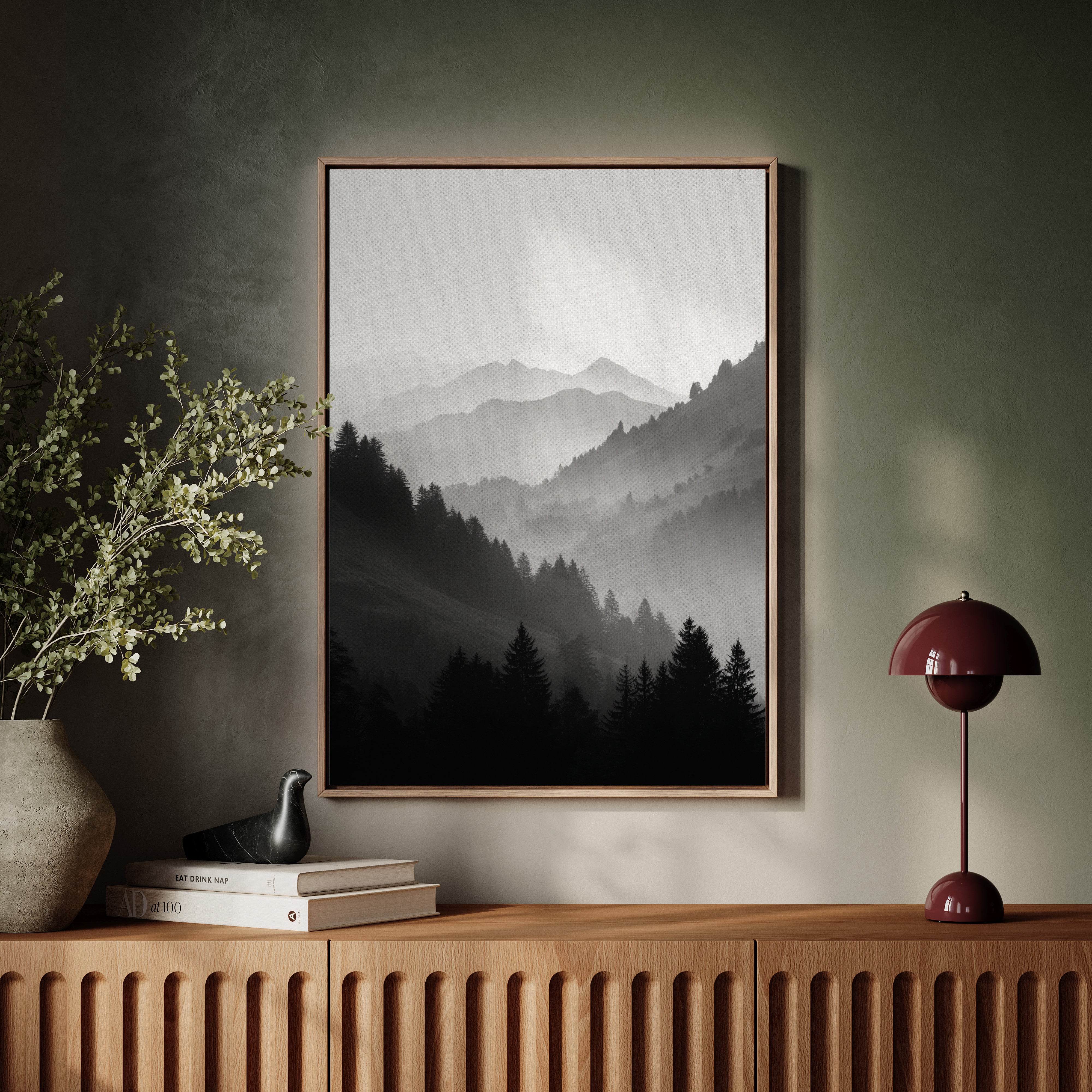 Veil of Mountains in Mist