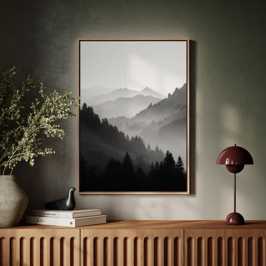 Veil of Mountains in Mist