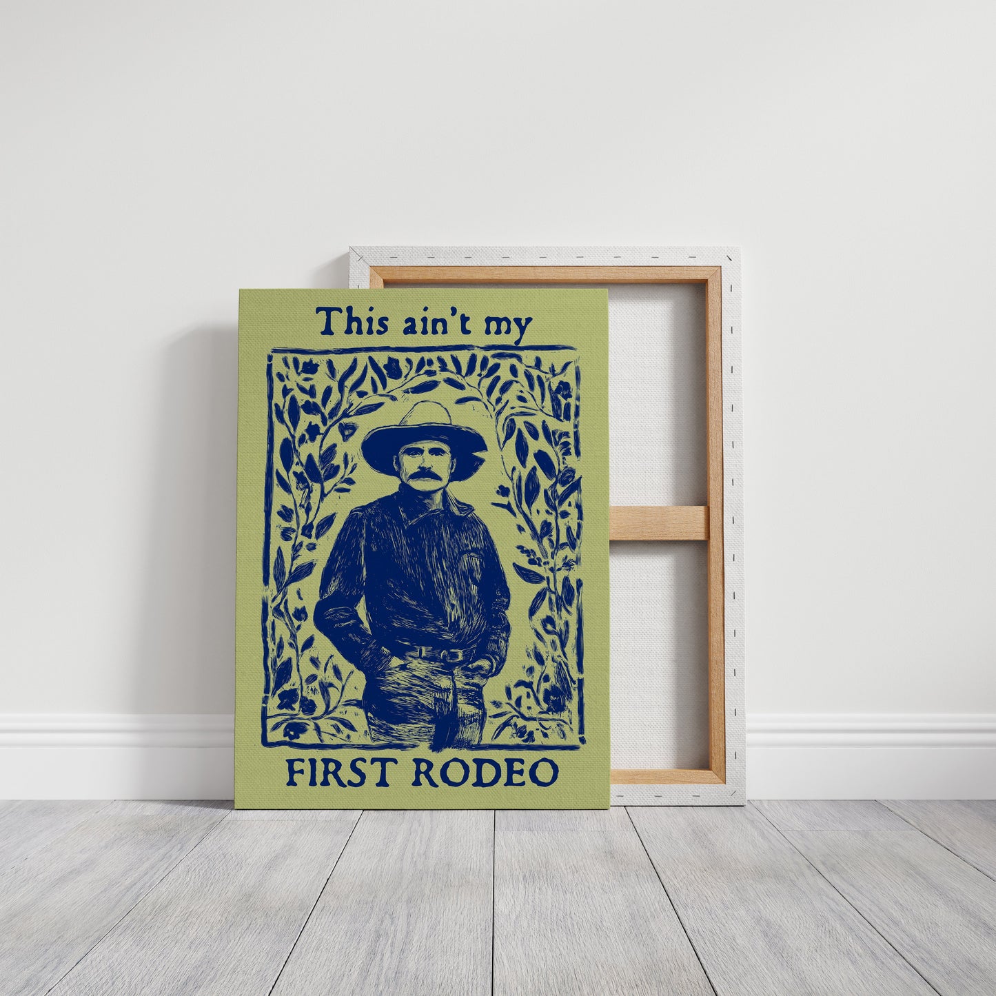 Cowboy Blues On Sage Green