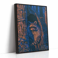 Twilight Raccoon Tree Hollow