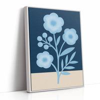 Midnight Garden Blooms In Blue