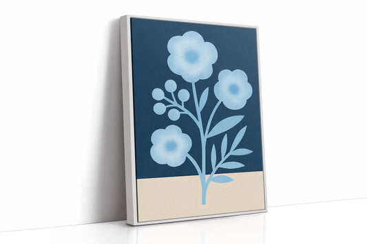 Midnight Garden Blooms In Blue