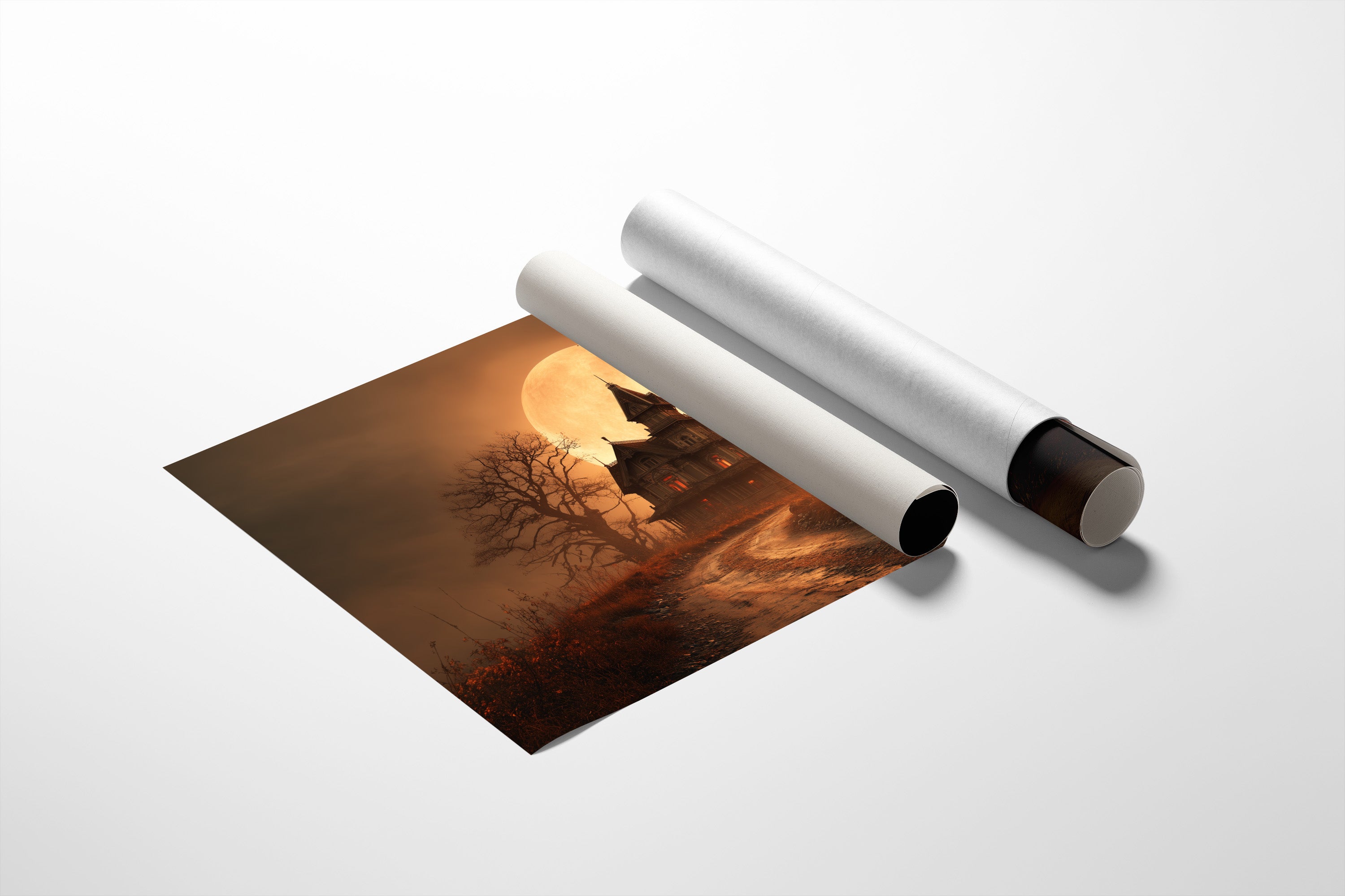 Harvest Moon Haunts Old Road