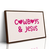 Cowboys and Jesus Western Wall Art