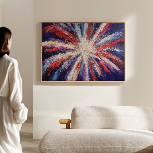 Starburst Symphony In Patriot Colors