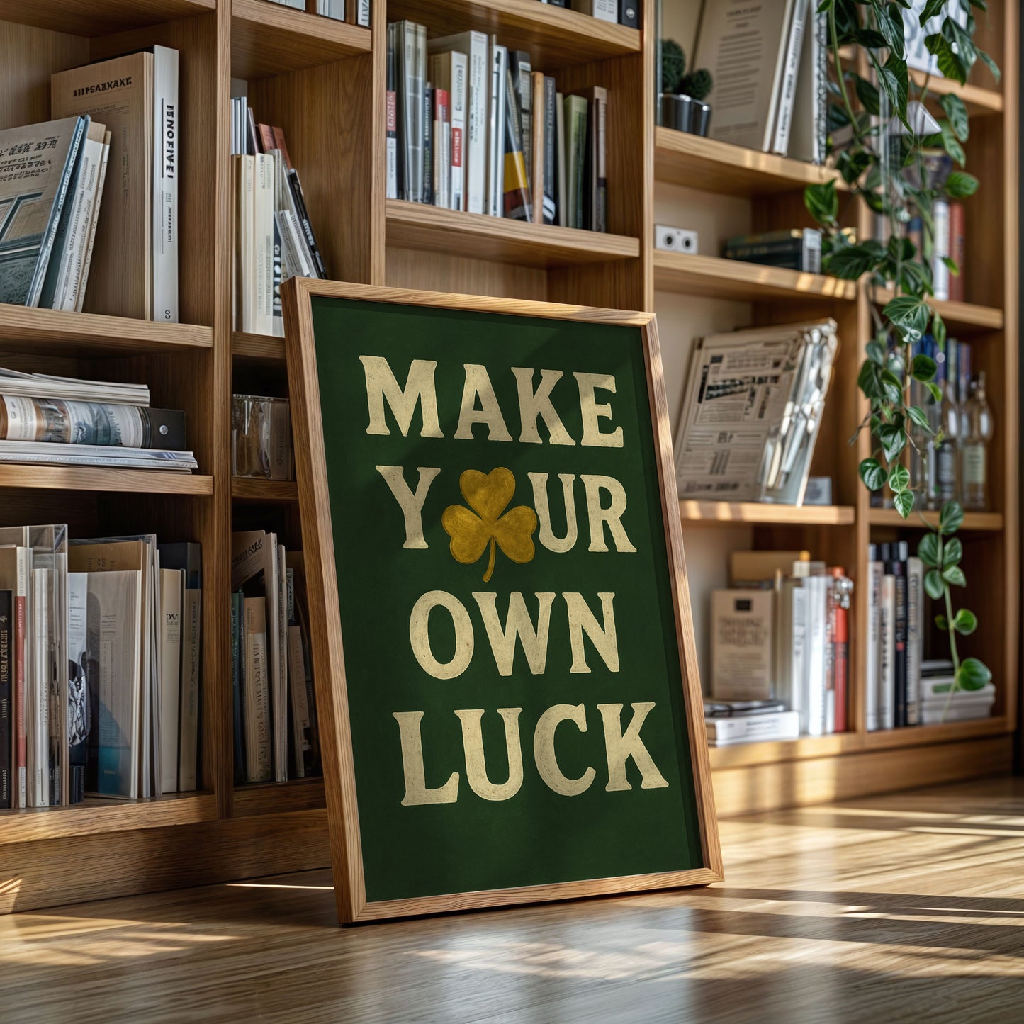 Make Your Own Luck Shamrock Print
