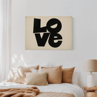 LOVE Modern Block Typography Print