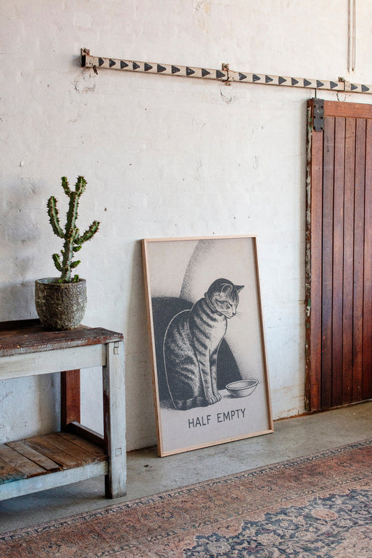 Half Empty Cat