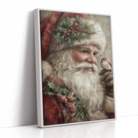Santa with Nature's Tiny Messenger