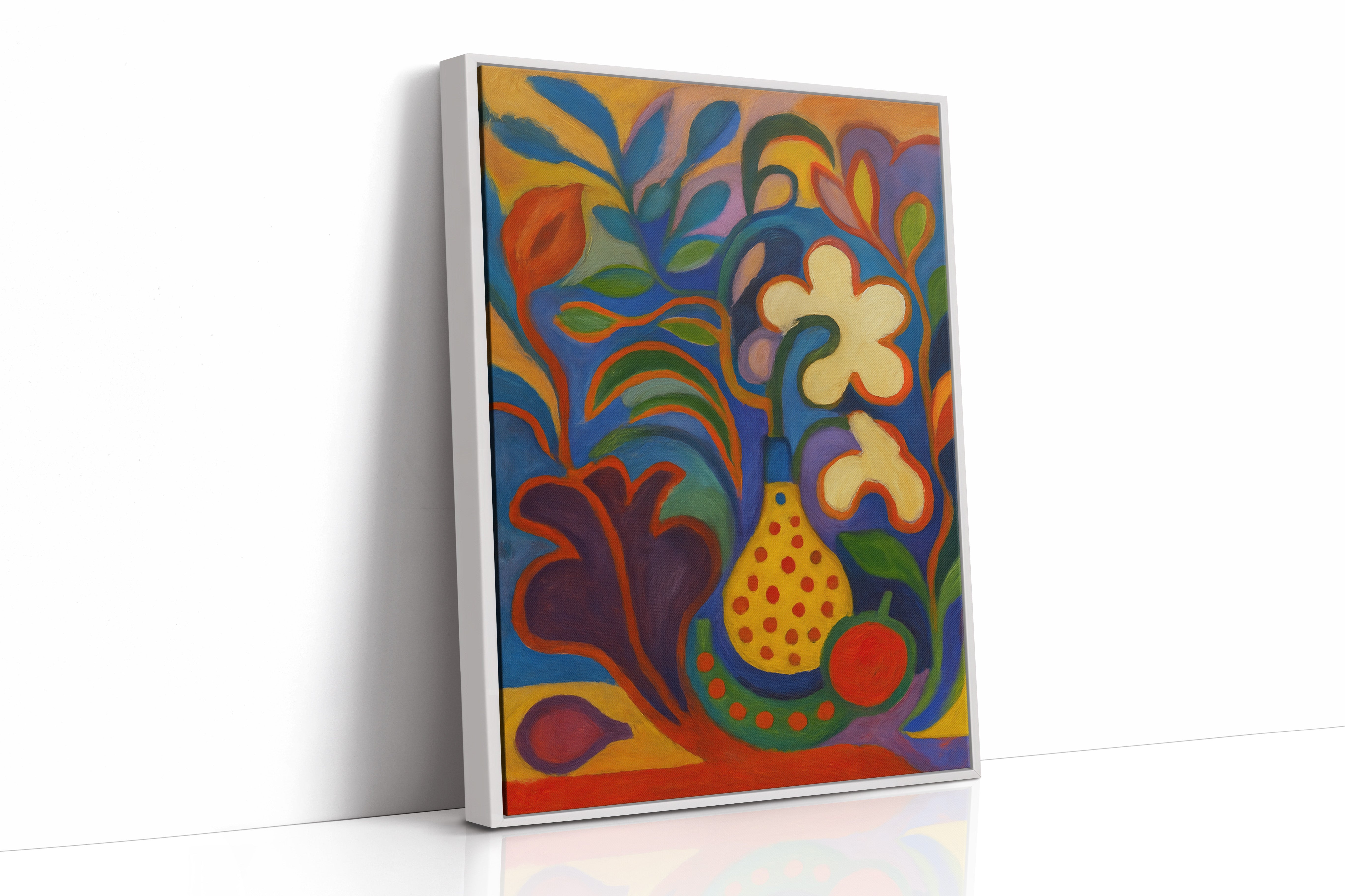Tropical Garden Sings In Blue