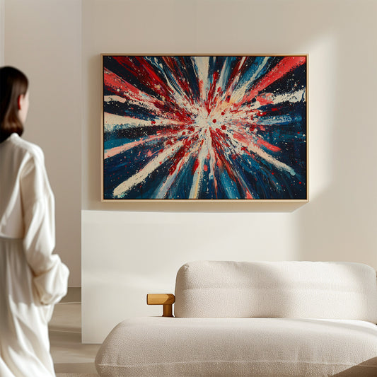 Stars Burst Into Patriotic Light