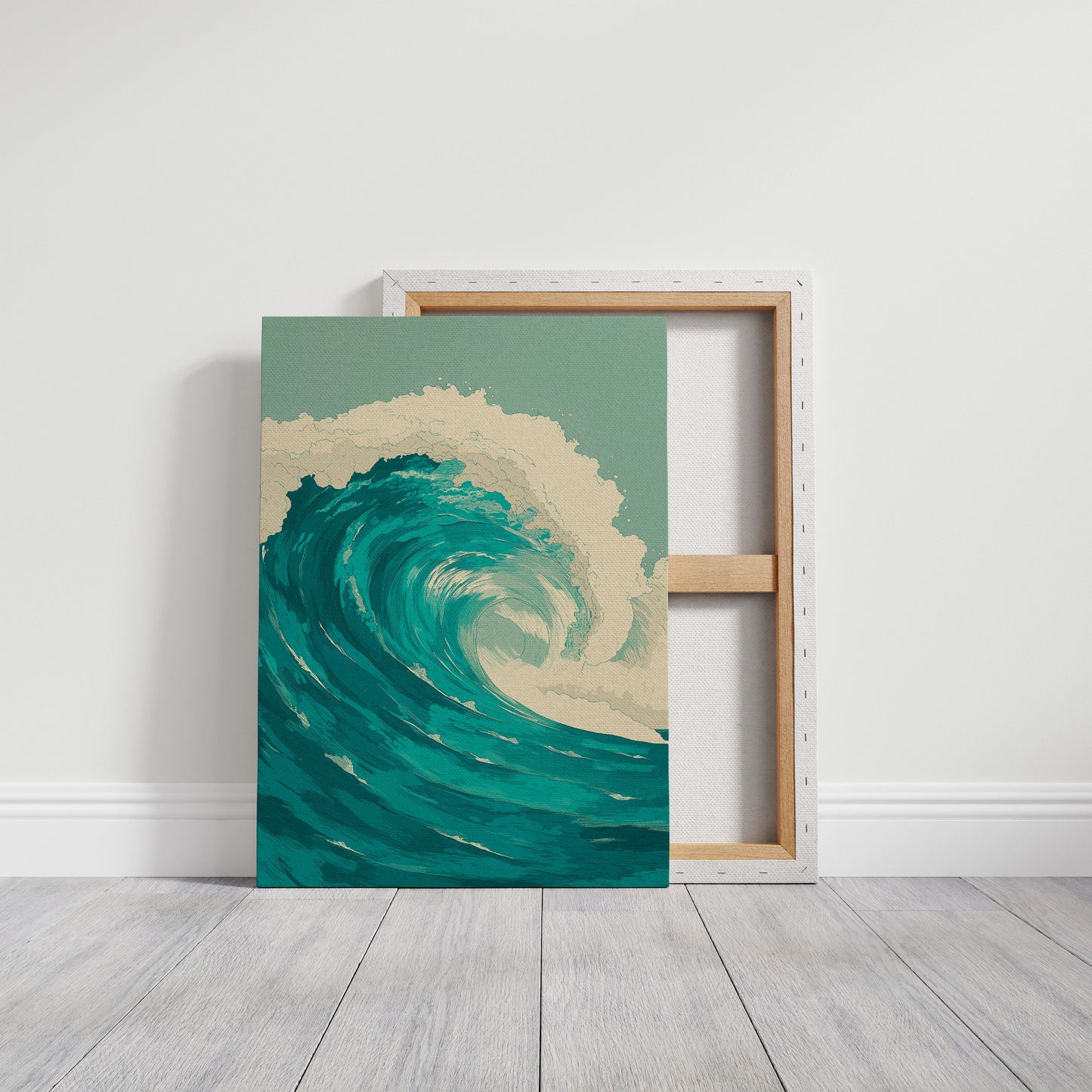 Teal Currents Meet Desert Calm