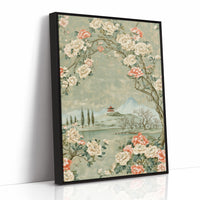 Red Pagoda Hillside Chinoiserie