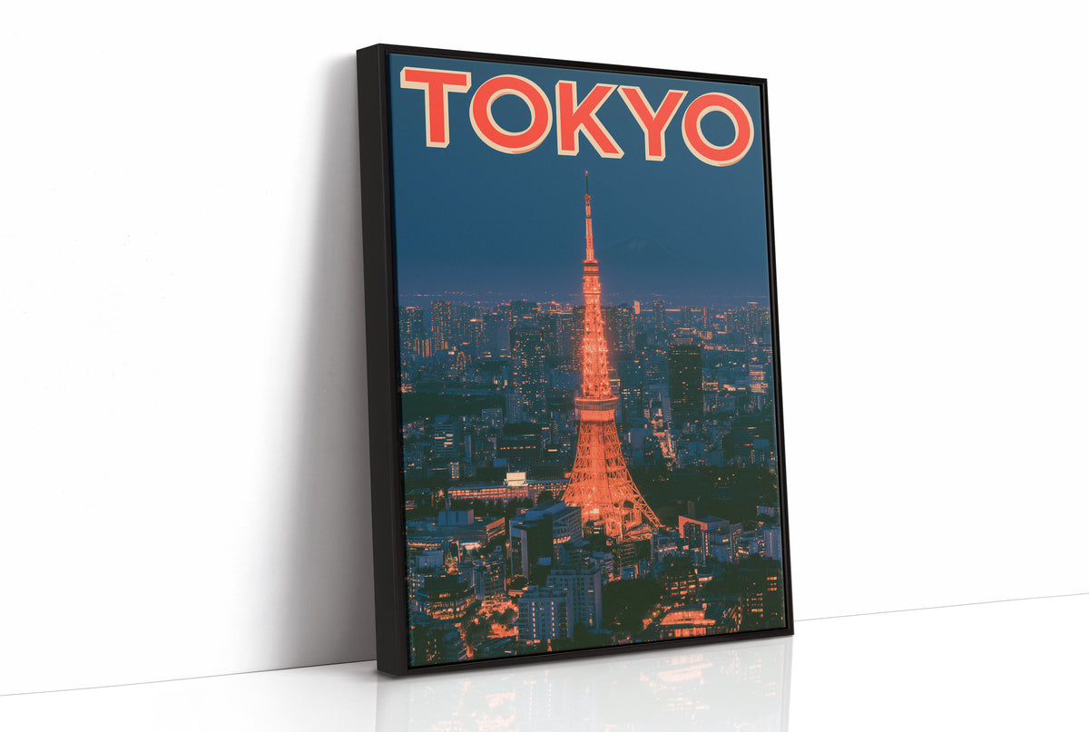 Tokyo Tower Twilight Skyline