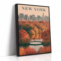 Central Park Autumn Bow Bridge