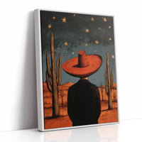 Saguaros Count Stars After Sunset