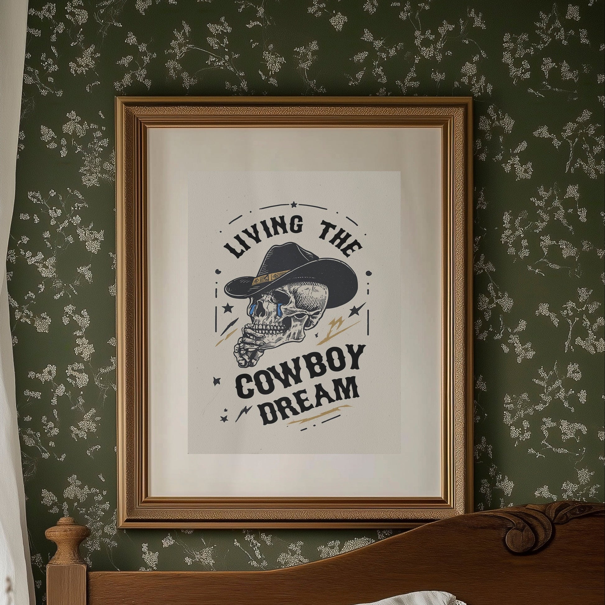 Skeleton Cowboys Toast Better Days