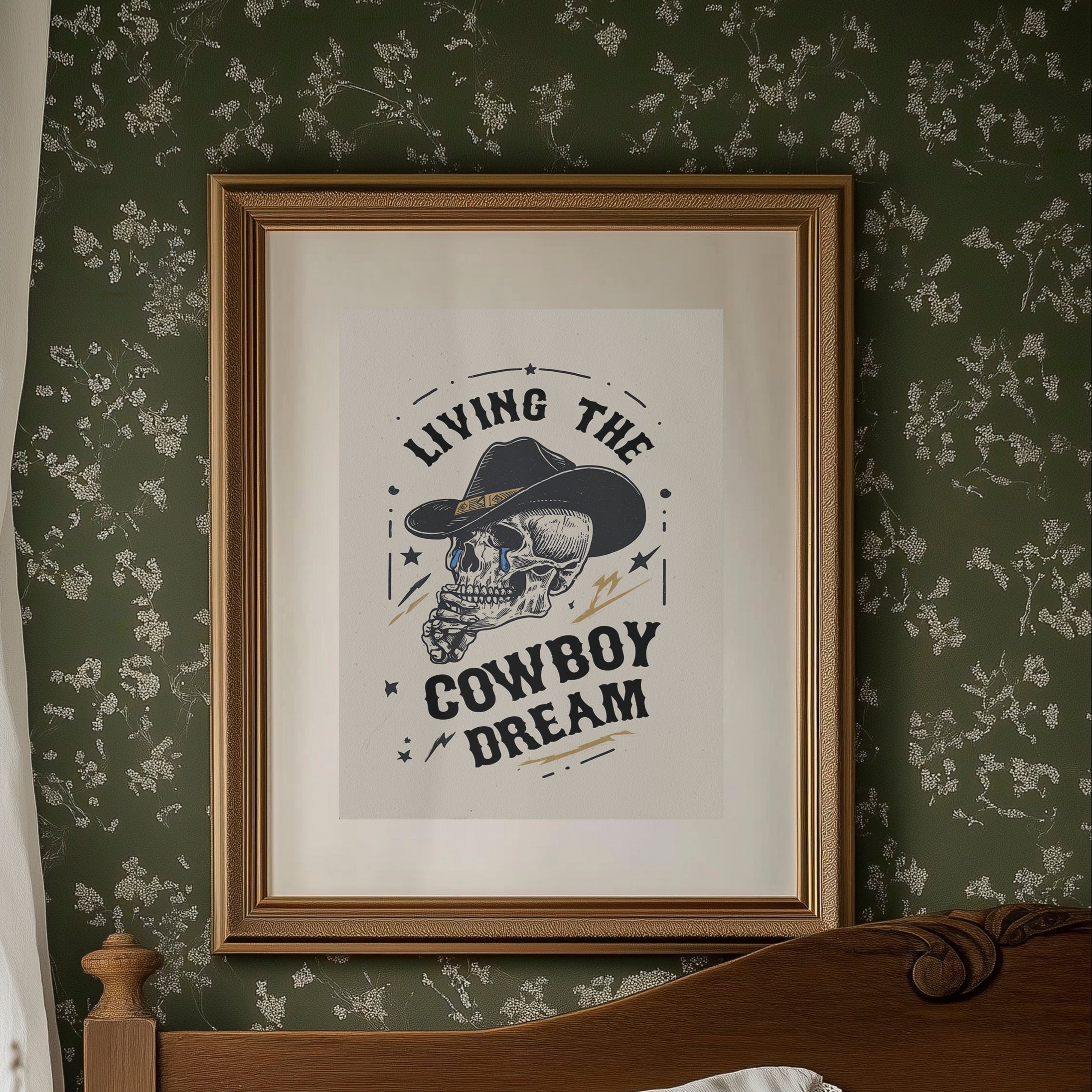 Skeleton Cowboys Toast Better Days