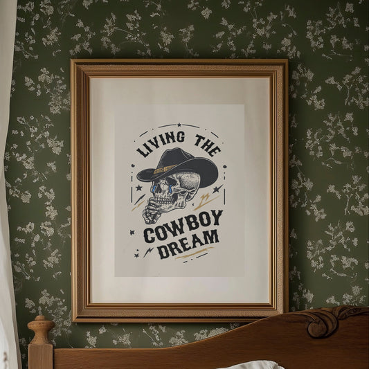 Skeleton Cowboys Toast Better Days