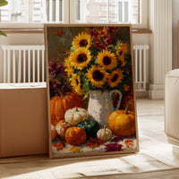 Autumn's Warmth In Sunflower Light