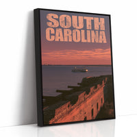 South Carolina Fort at Sunset
