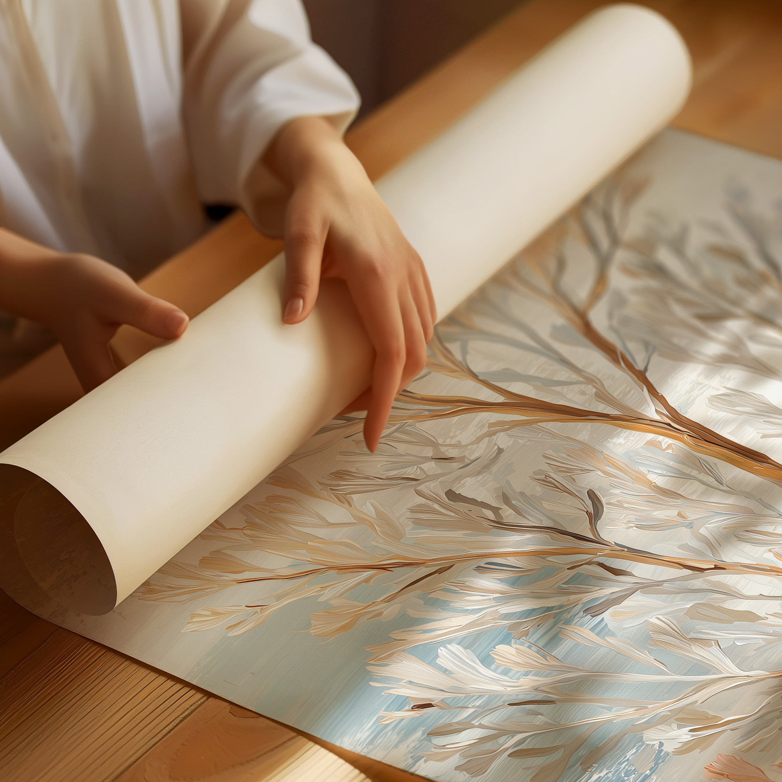 Gilded Branches Await Hanging