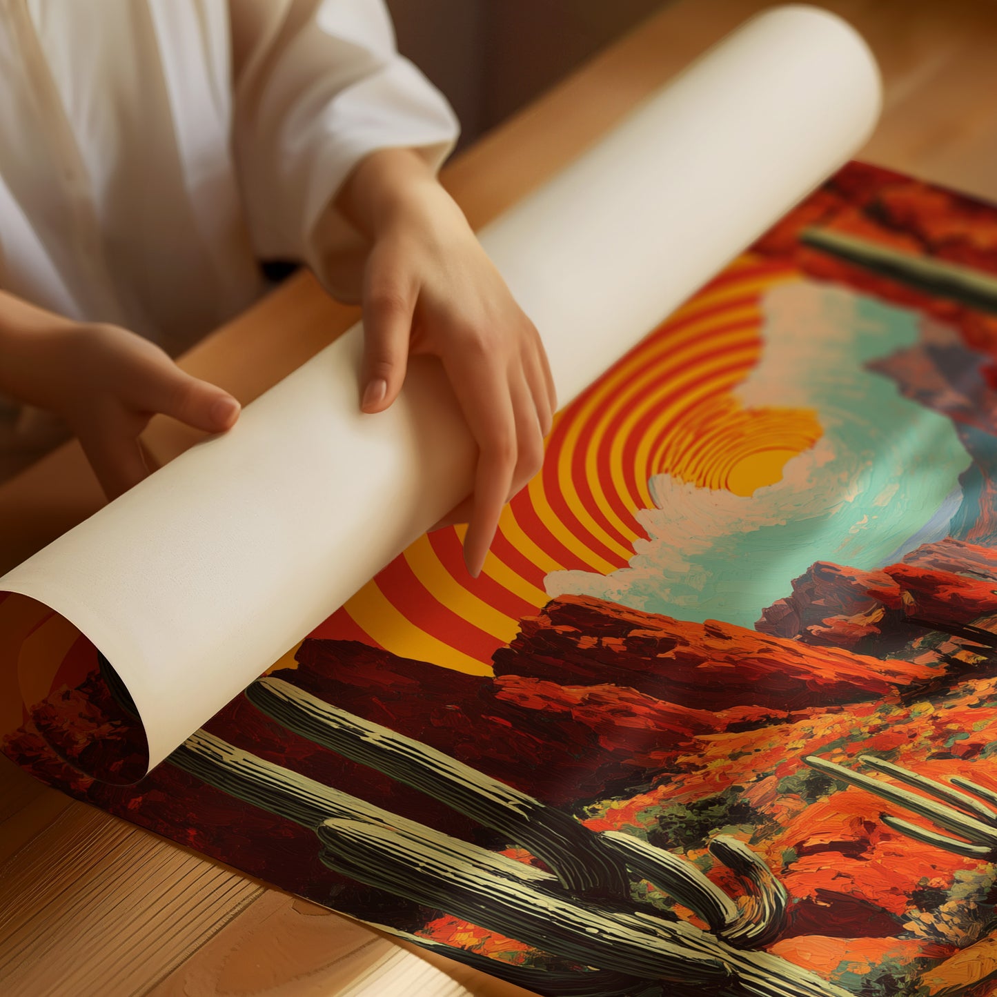 Sun Tunnel Over Red Canyon