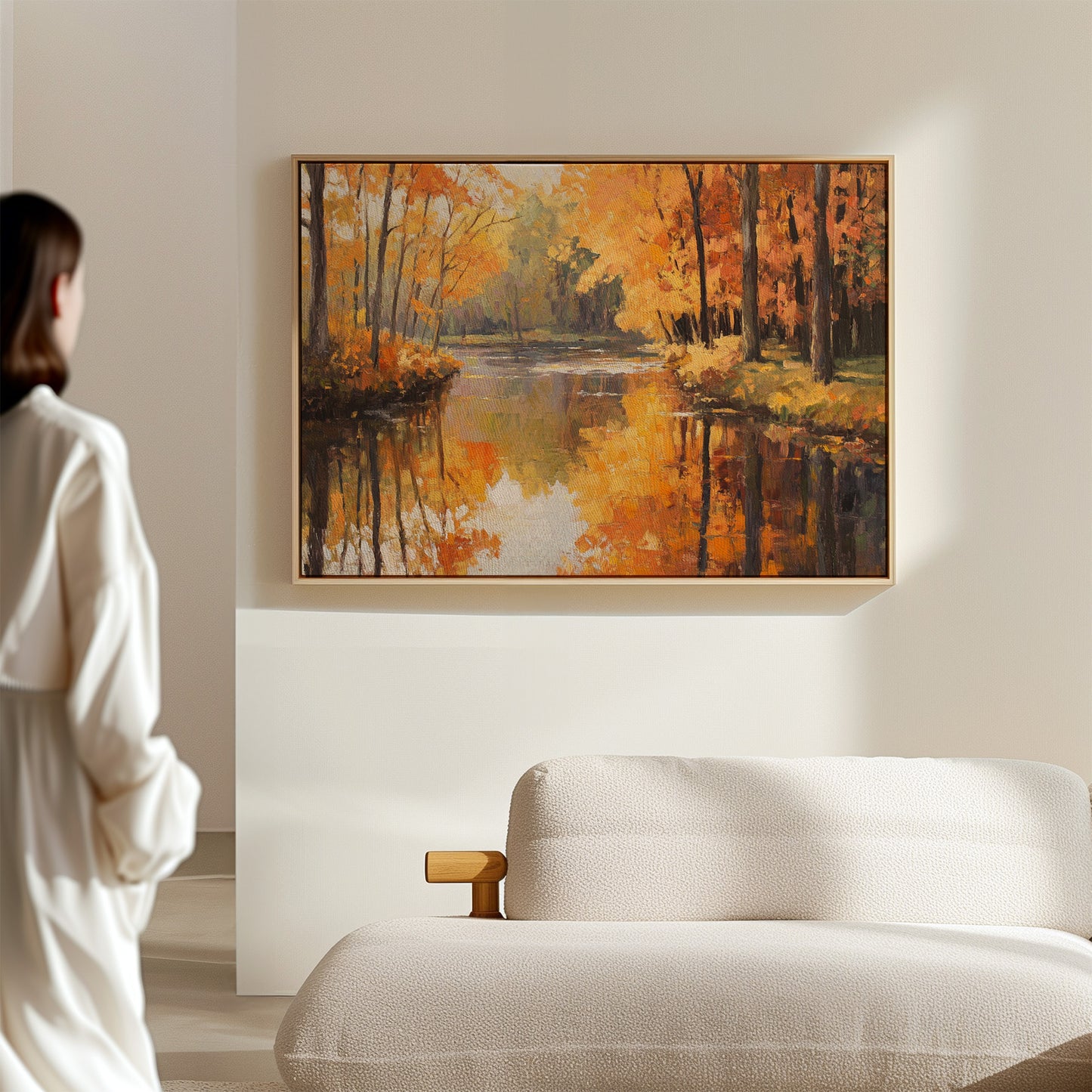 Autumn River Holds Golden Stories