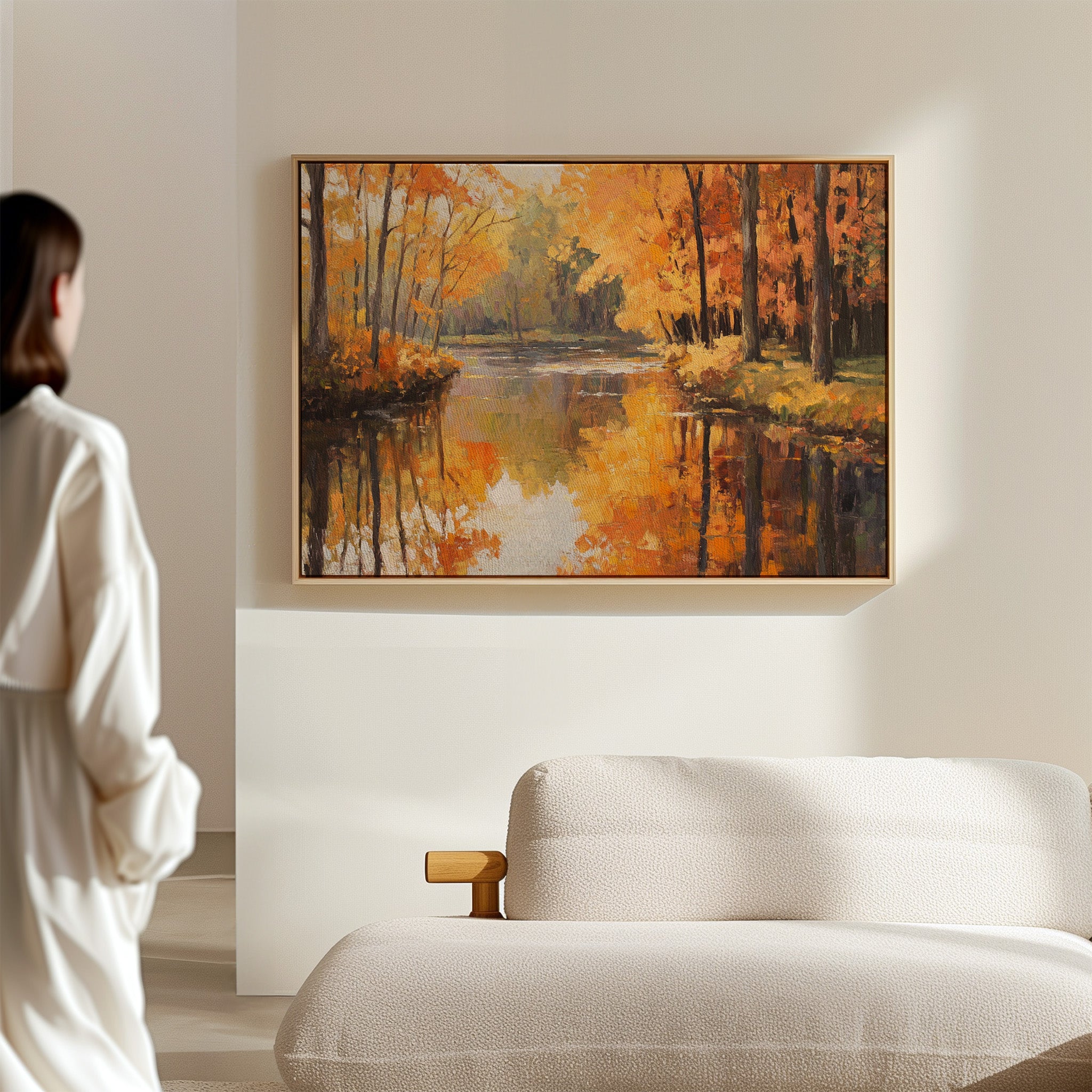 Autumn River Holds Golden Stories