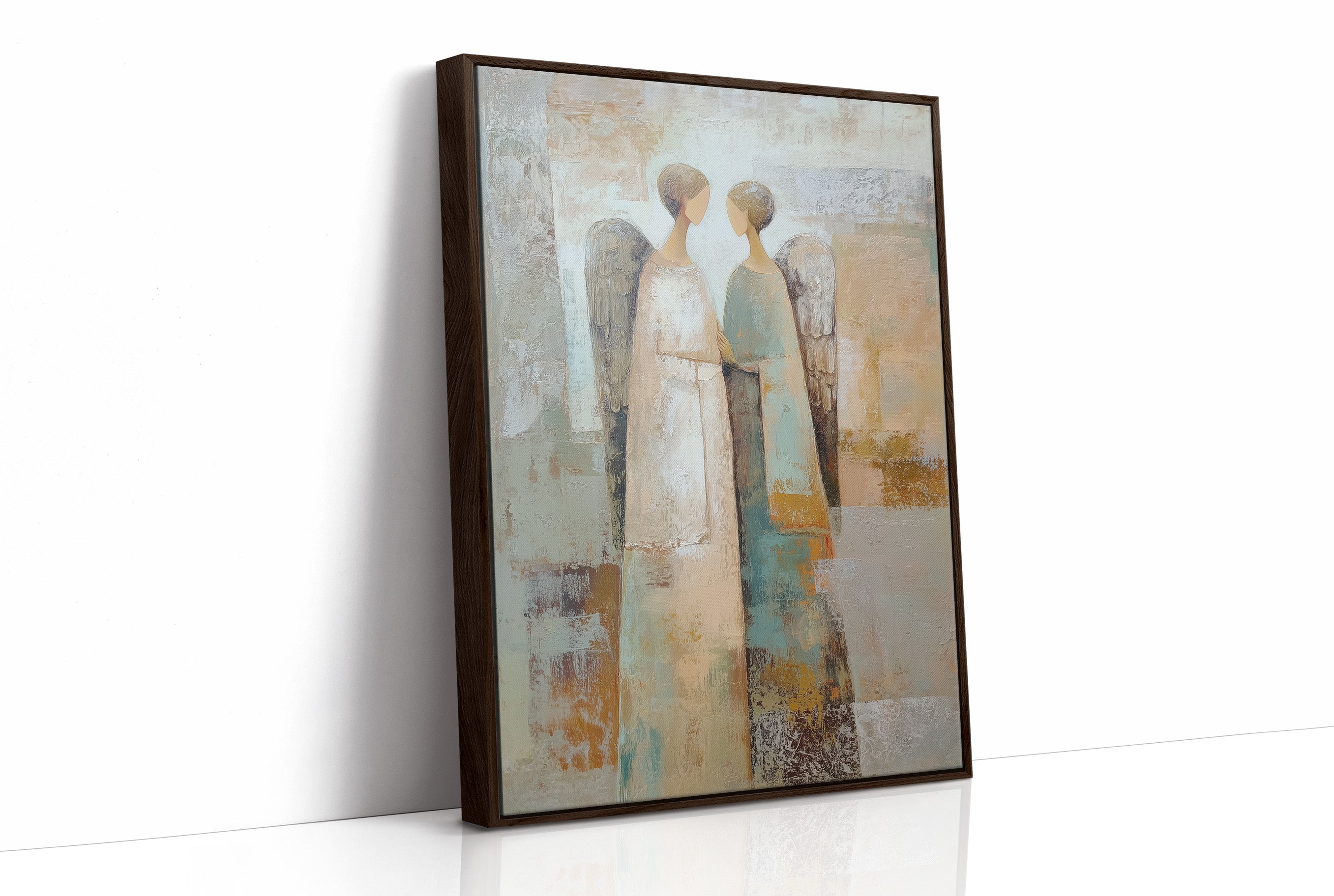 Two Angels Standing Close