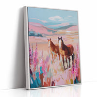 Wild Foxgloves Dance With Mustangs