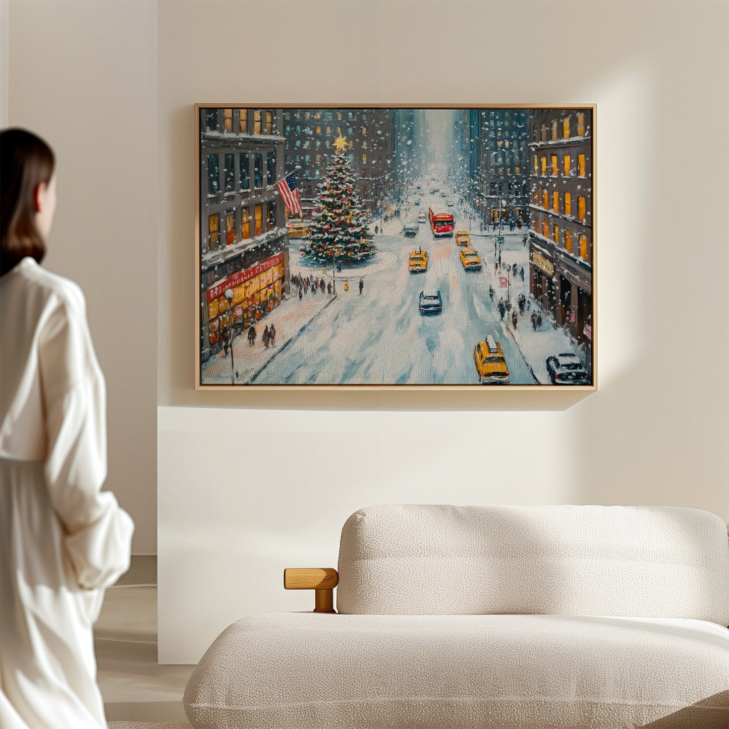 Manhattan's Christmas Ballet In Snow