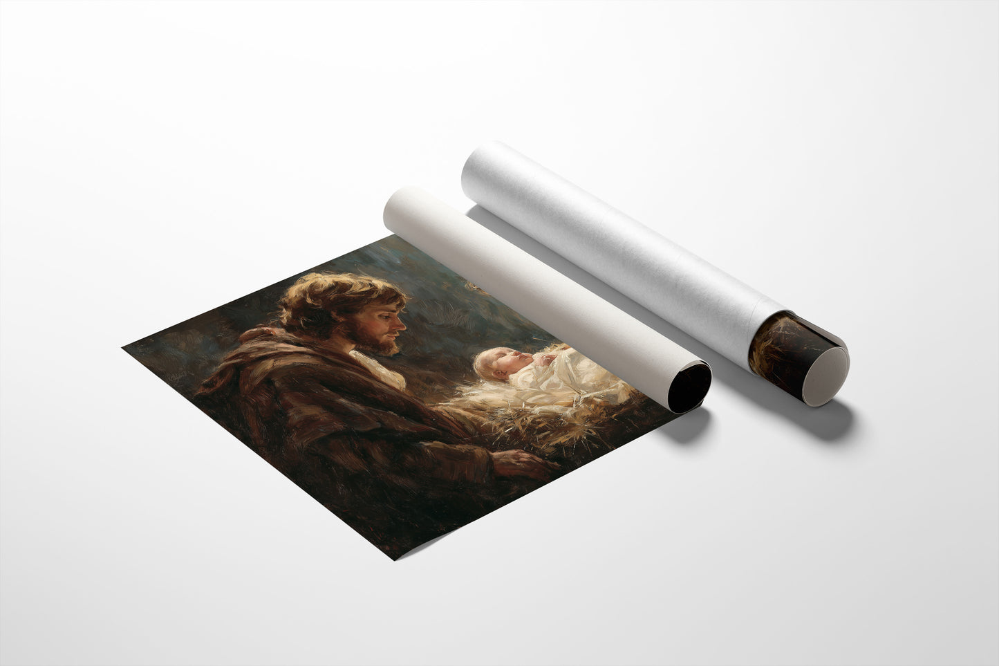 Sacred Light Fills Winter Night