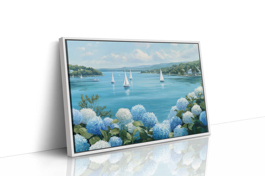 Hydrangeas Dance Along Harbor Shores