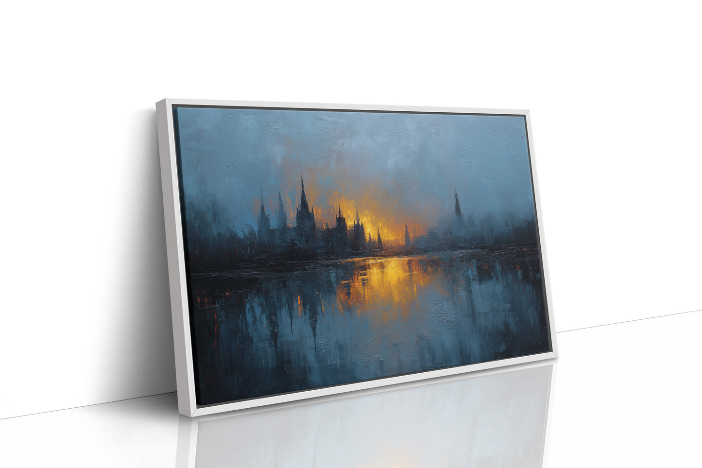 Distant City Burns At Dusk