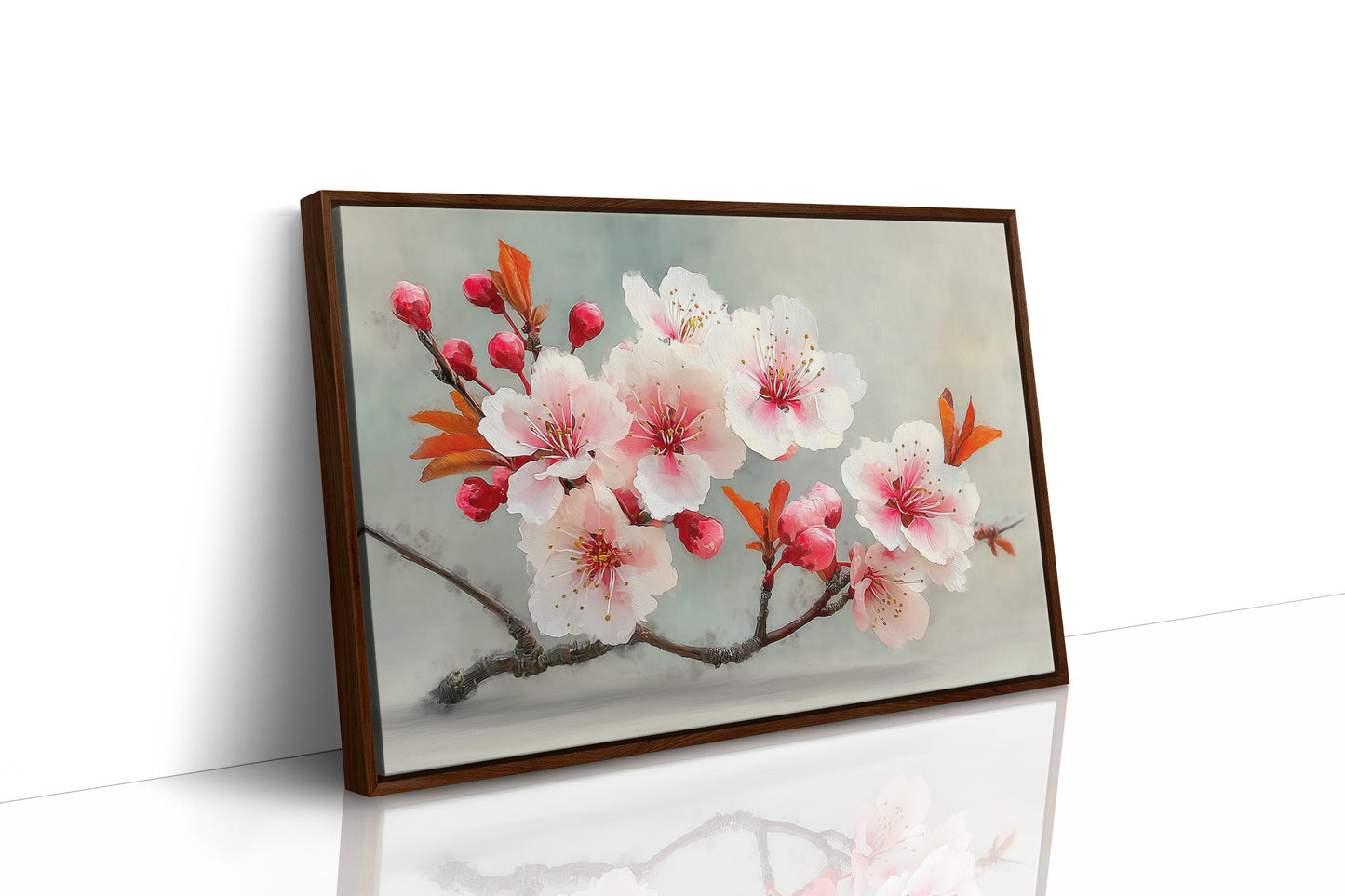 Blossoms Rest In Golden Hour Light