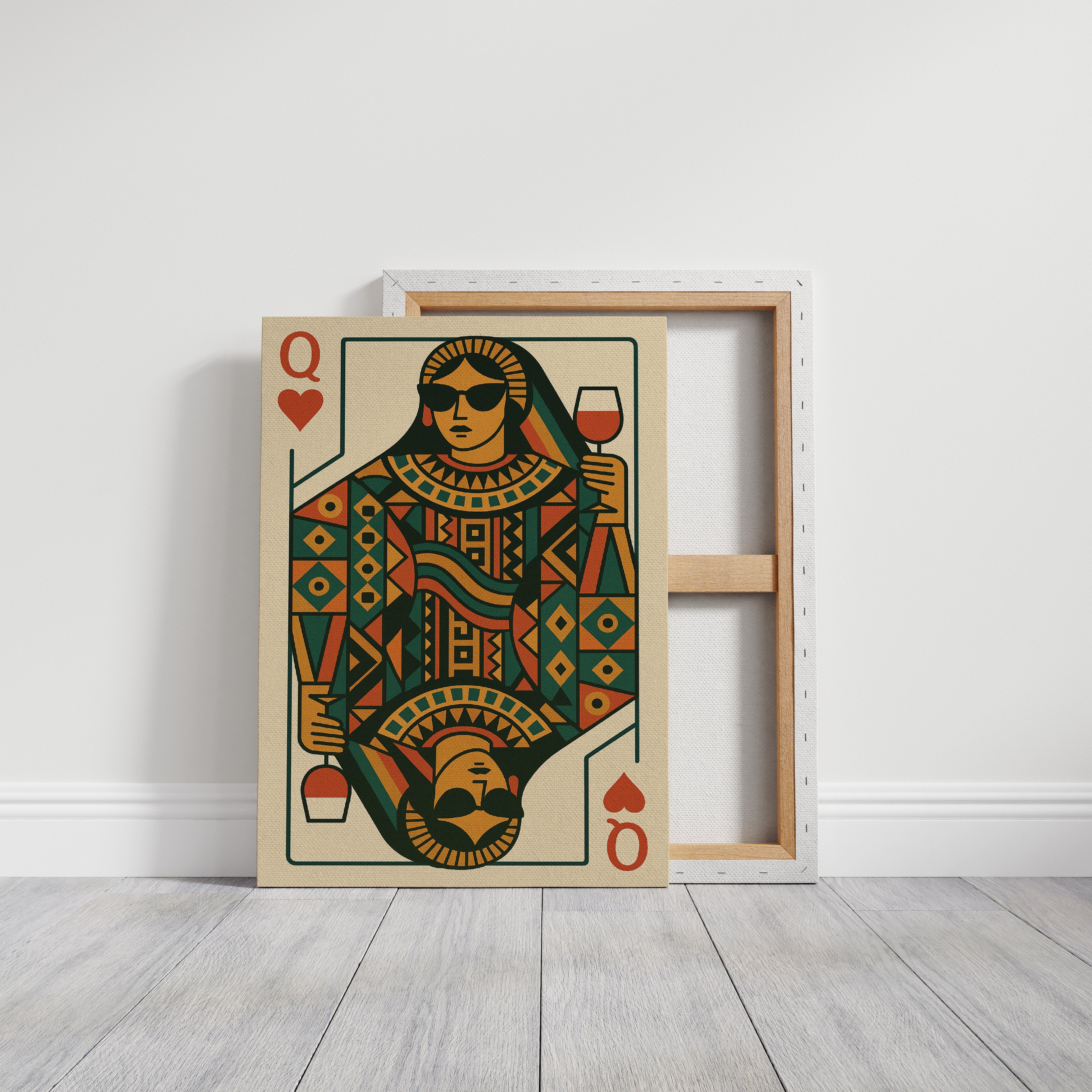 Modern Queen Sips Vintage Red