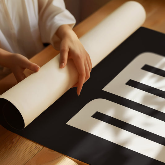 Bold Letters Rise Above Night