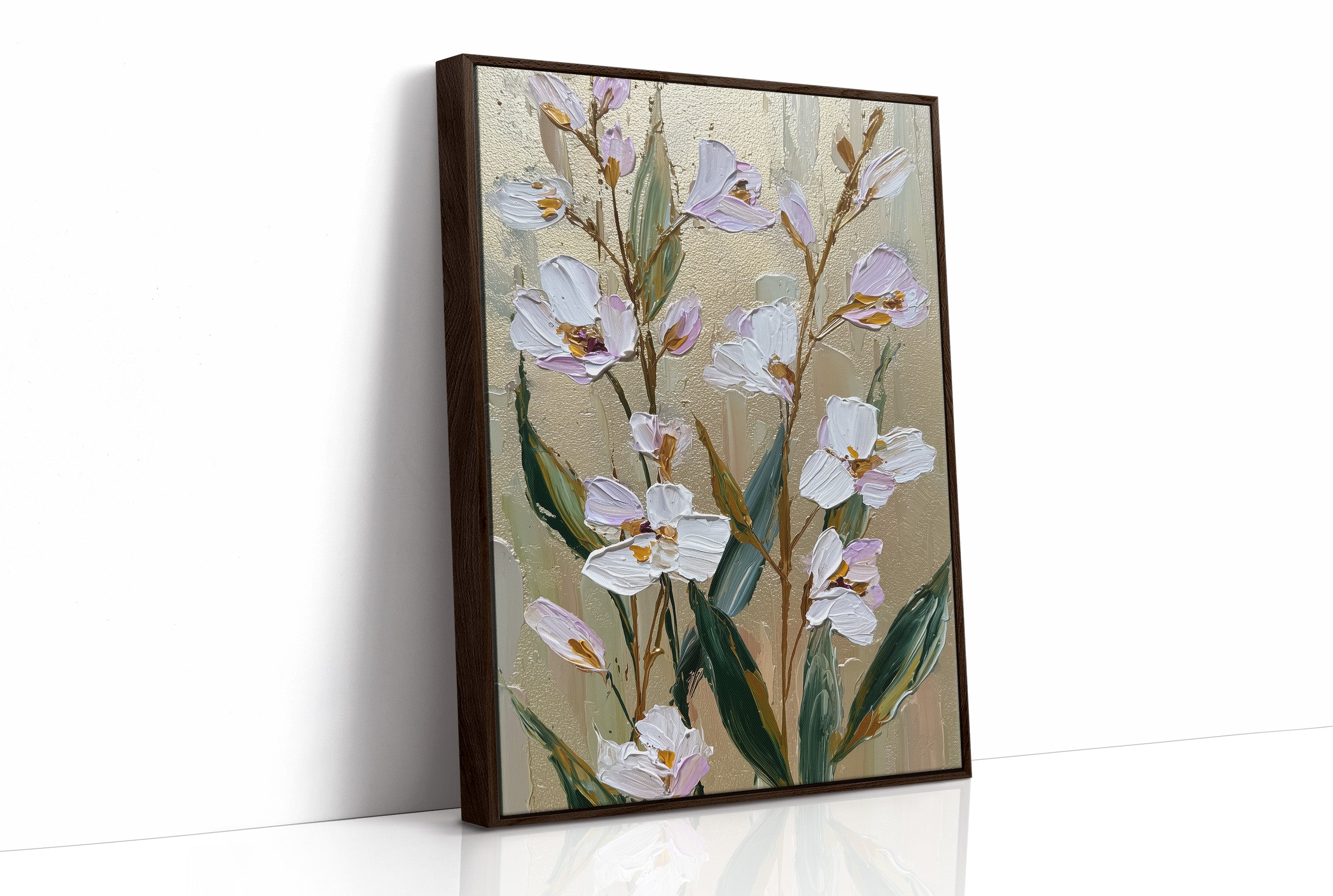Lavender Blooms on Gilded Air