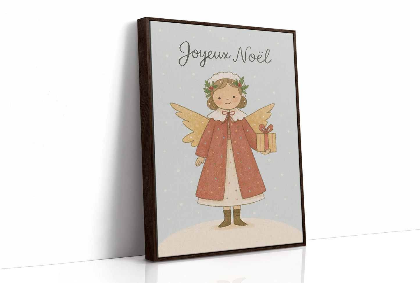 French Holiday Angel Brings Gifts