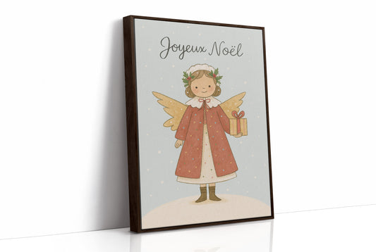 French Holiday Angel Brings Gifts