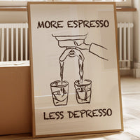 Coffee Wisdom Flows In Brown Lines