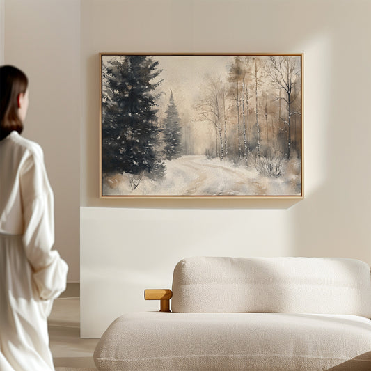 Snow Winds Through Silent Pines
