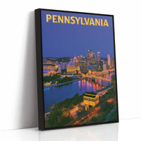 Pittsburgh Skyline Night Incline