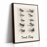 Trout Flies, Ten on the Page