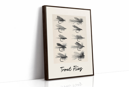 Trout Flies, Ten on the Page